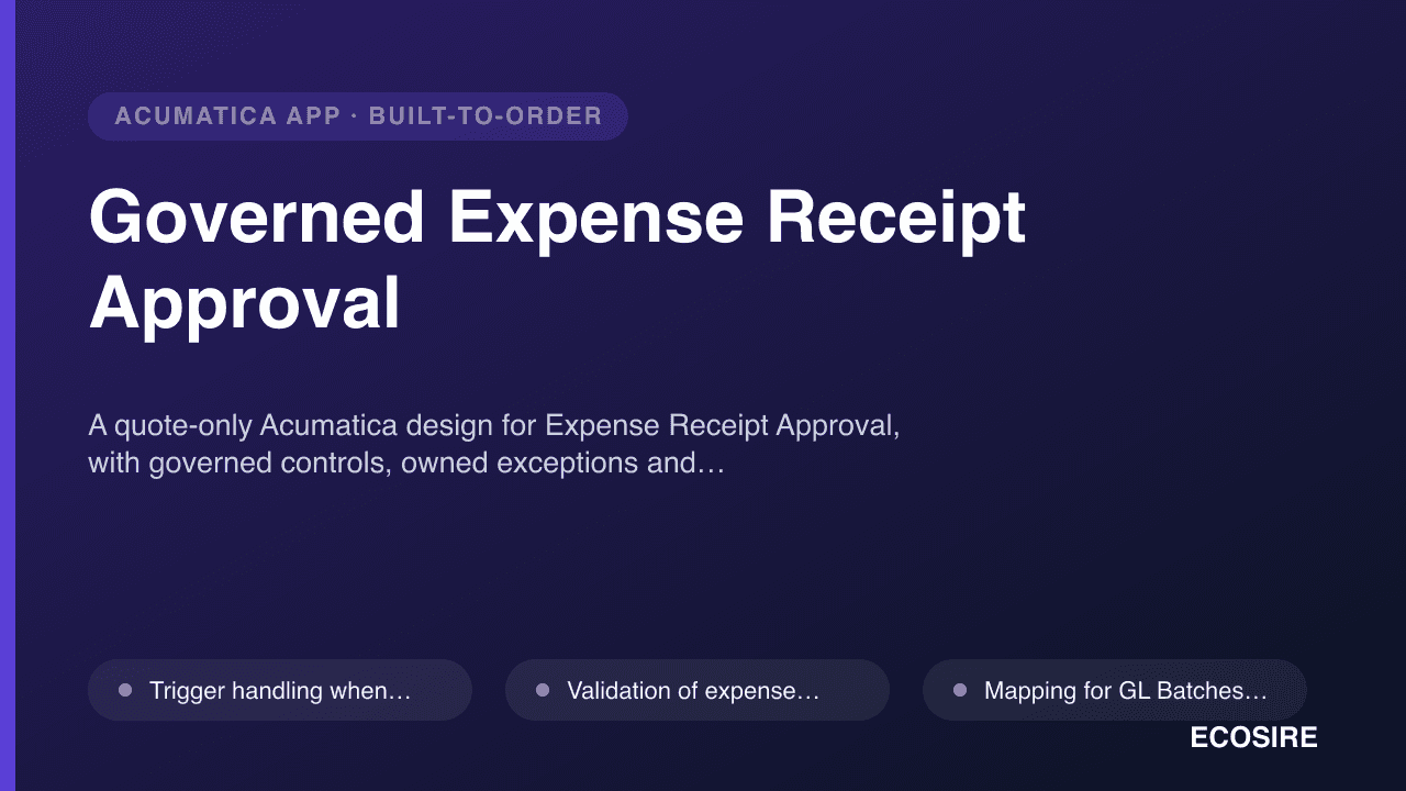 Governed Expense Receipt Approval