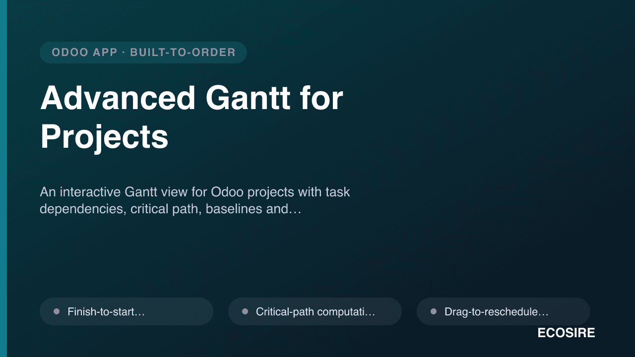 Advanced Gantt for Projects