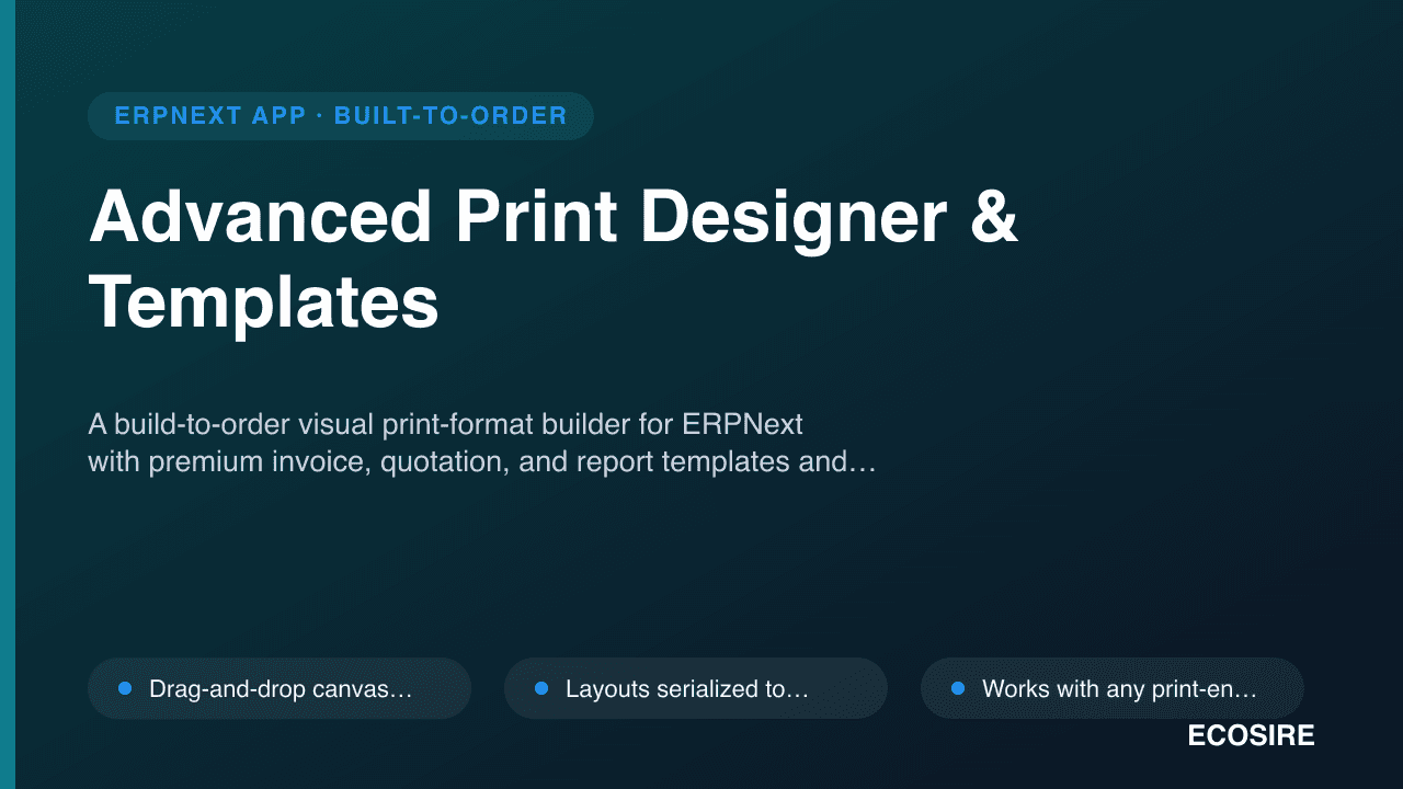 Advanced Print Designer & Templates