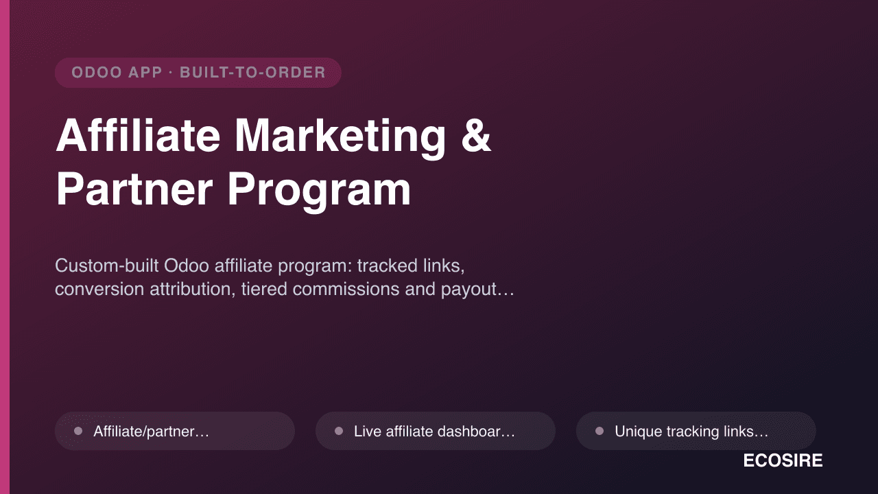 Affiliate Marketing & Partner Program