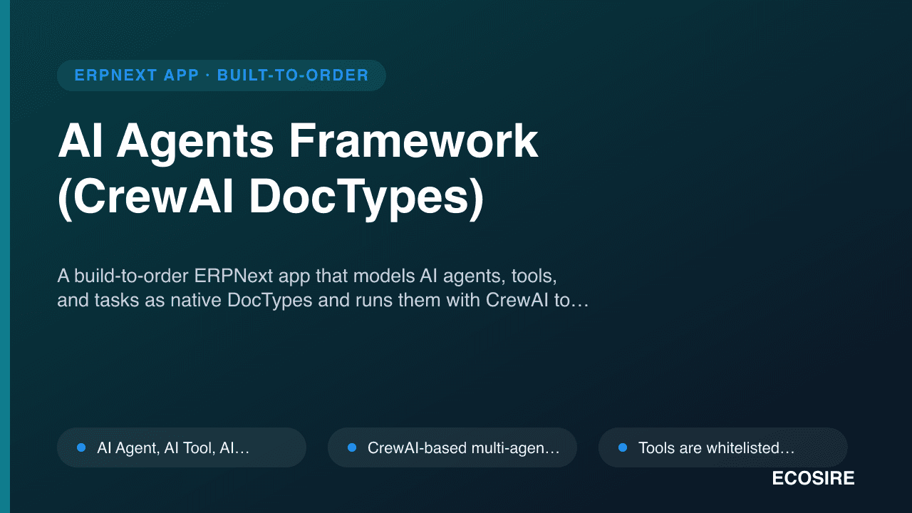 AI Agents Framework (CrewAI DocTypes)