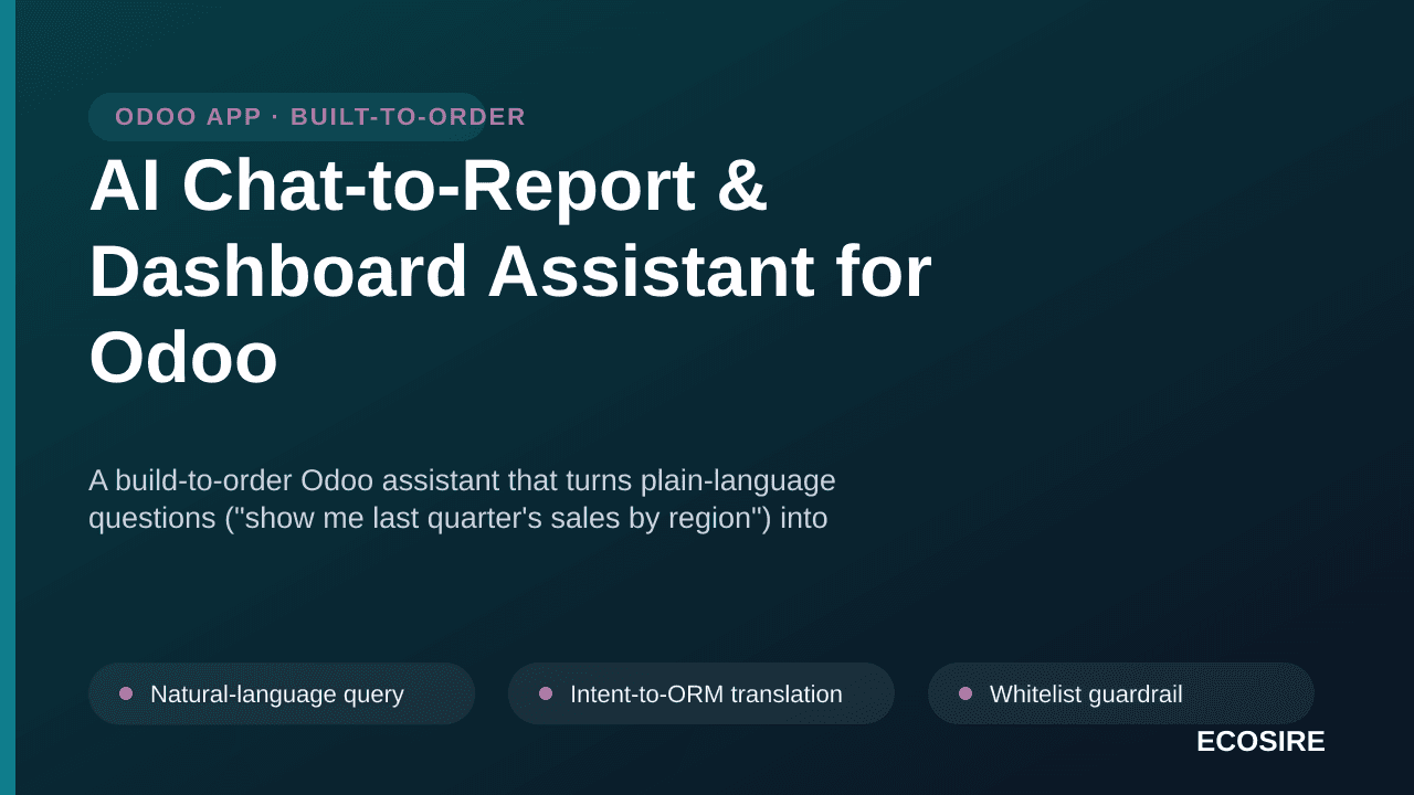 AI Chat-to-Report & Dashboard Assistant for Odoo