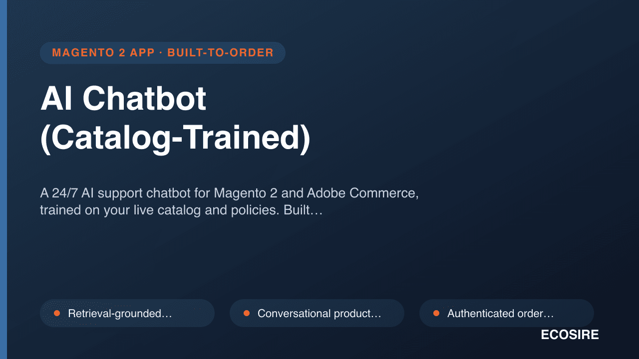 AI Chatbot (Catalog-Trained)