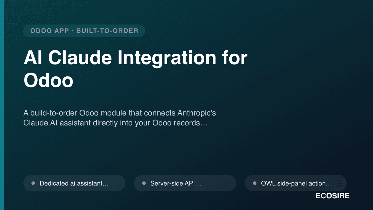 AI Claude Integration for Odoo