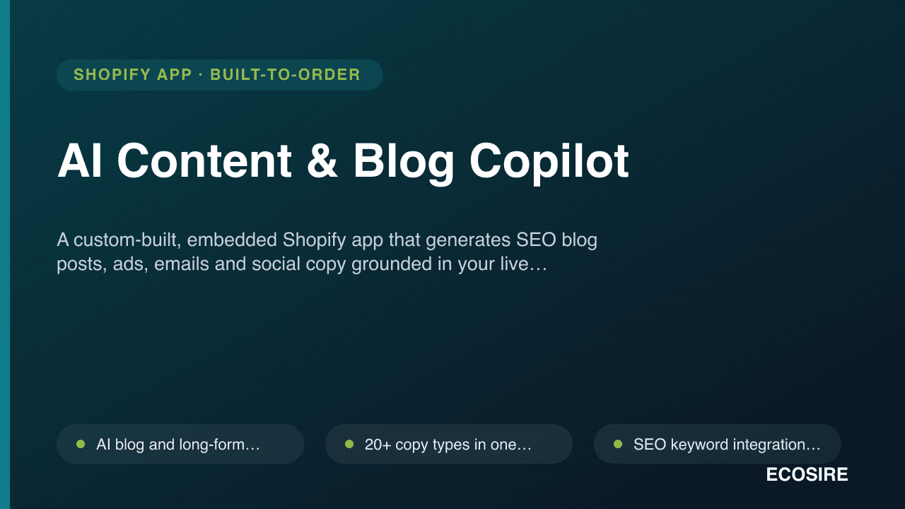AI Content & Blog Copilot