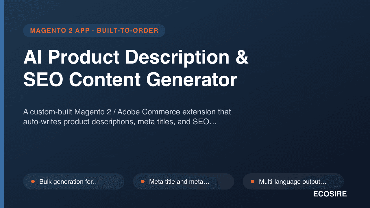 AI Product Description & SEO Content Generator