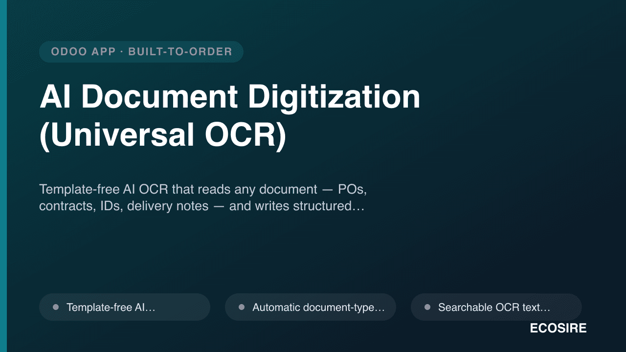 AI Document Digitization (Universal OCR)