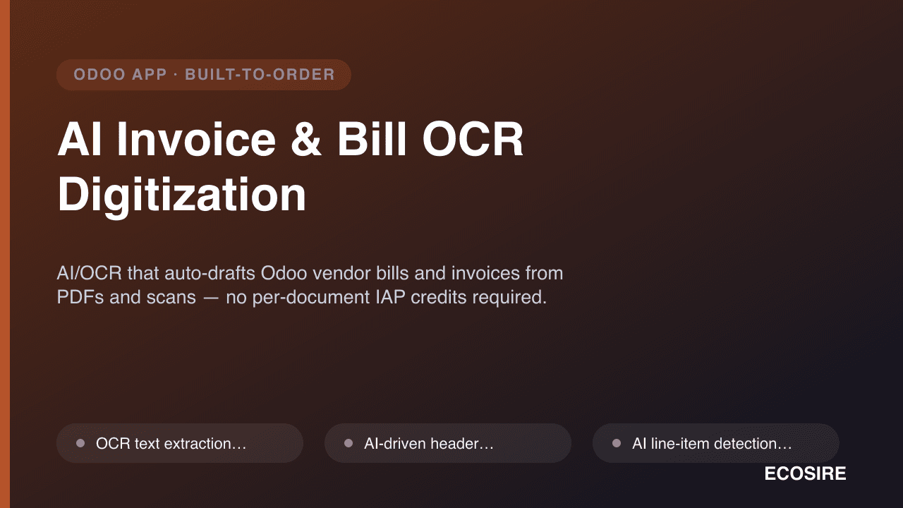 AI Invoice & Bill OCR Digitization