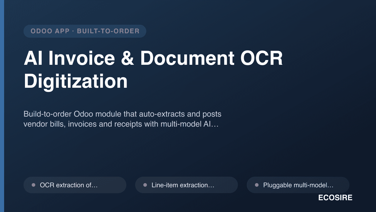 AI Invoice & Document OCR Digitization