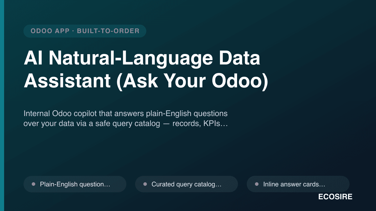 AI Natural-Language Data Assistant (Ask Your Odoo)
