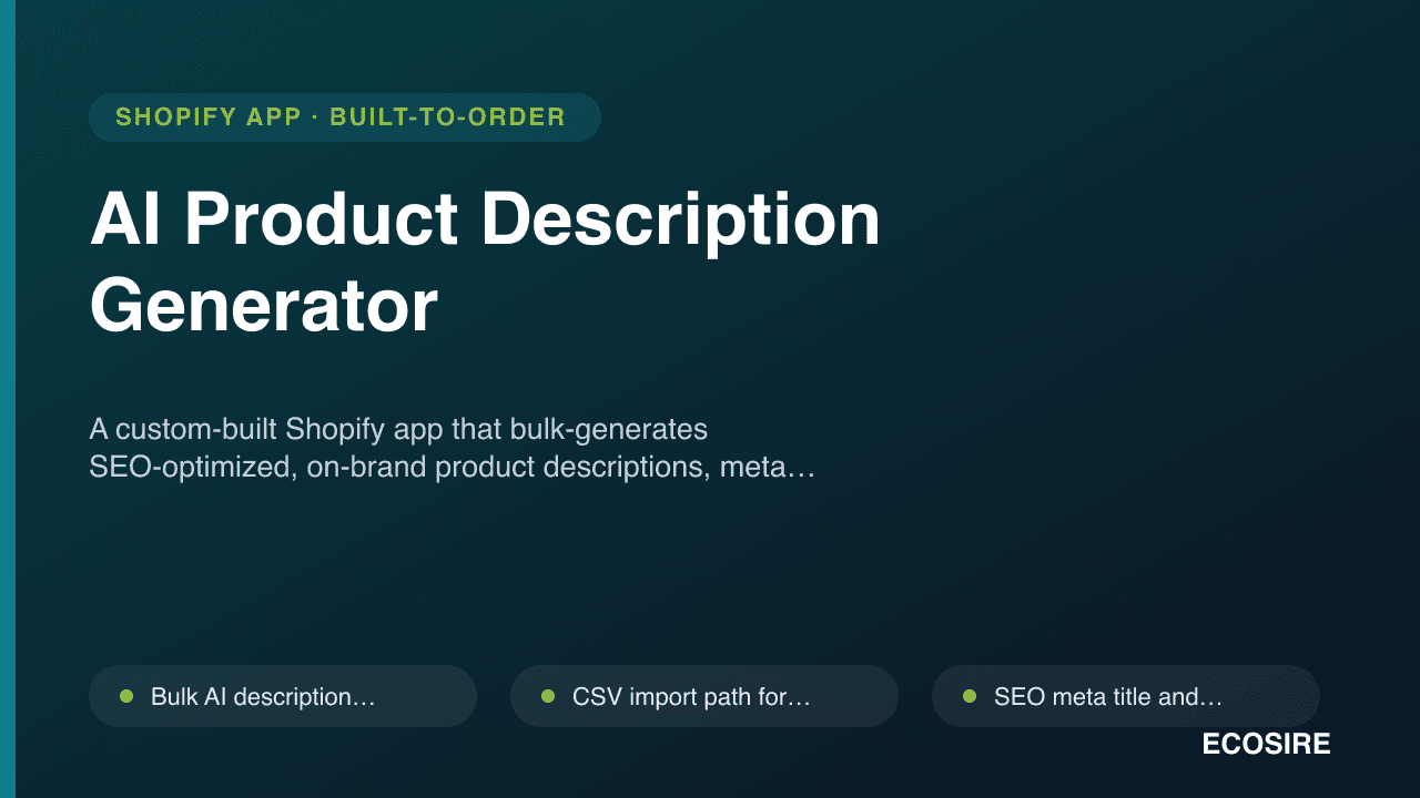 AI Product Description Generator
