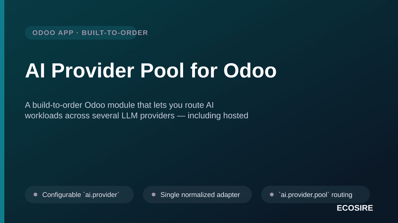 AI Provider Pool for Odoo