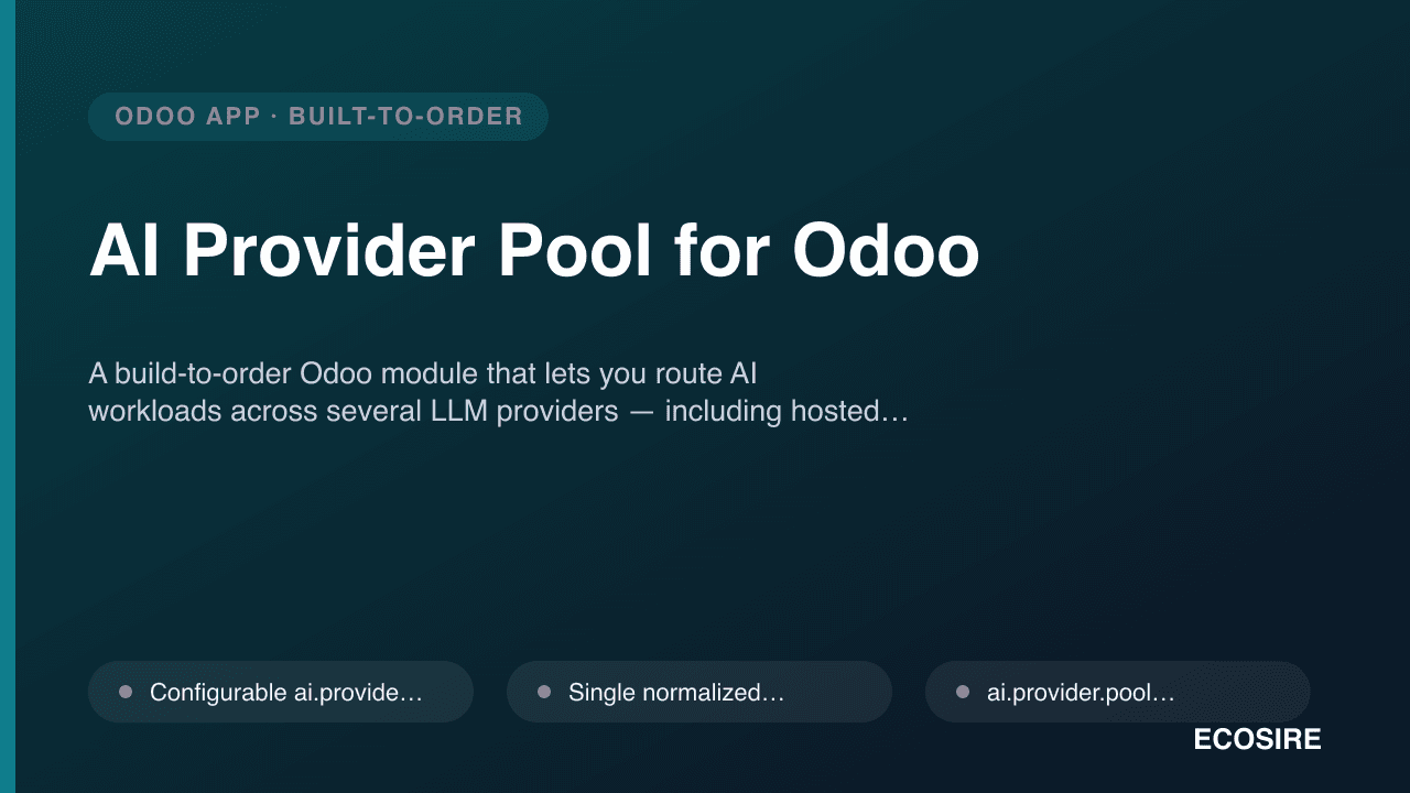 AI Provider Pool for Odoo