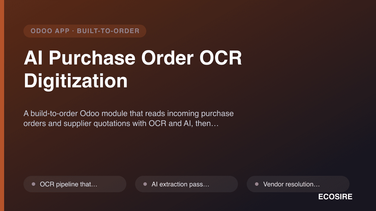 AI Purchase Order OCR Digitization