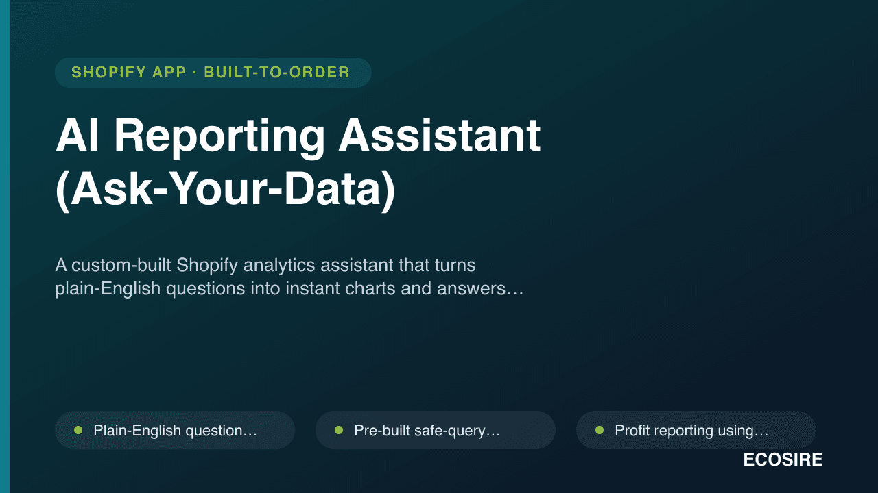 AI Reporting Assistant (Ask-Your-Data)