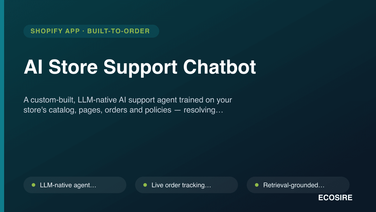 AI Store Support Chatbot