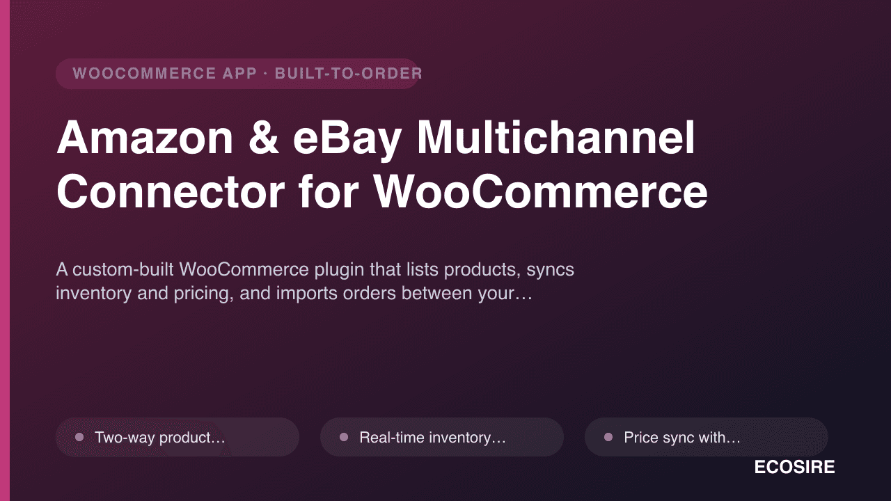 Amazon & eBay Multichannel Connector for WooCommerce