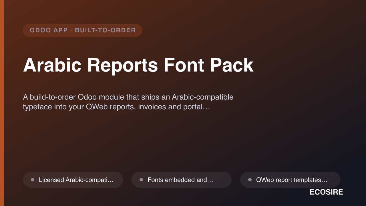 Arabic Reports Font Pack