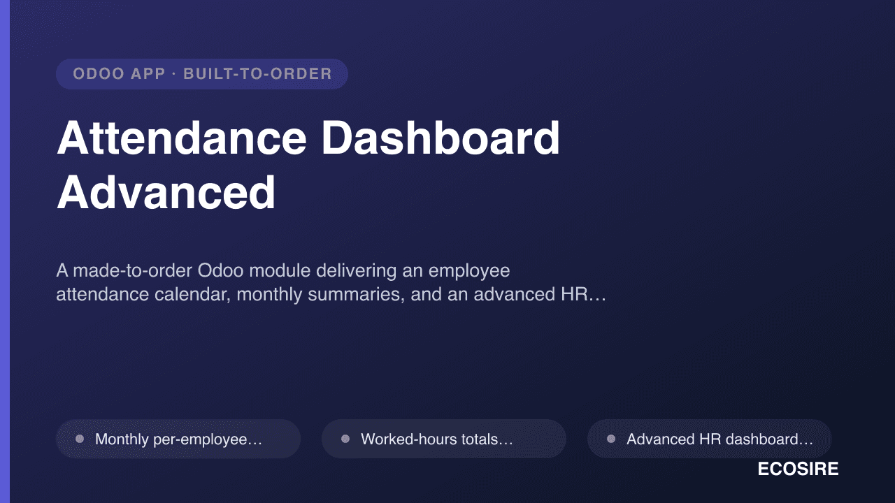 Attendance Dashboard Advanced
