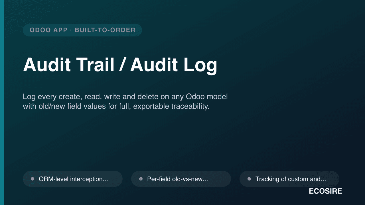 Audit Trail / Audit Log