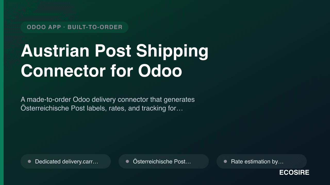 Austrian Post Shipping Connector for Odoo