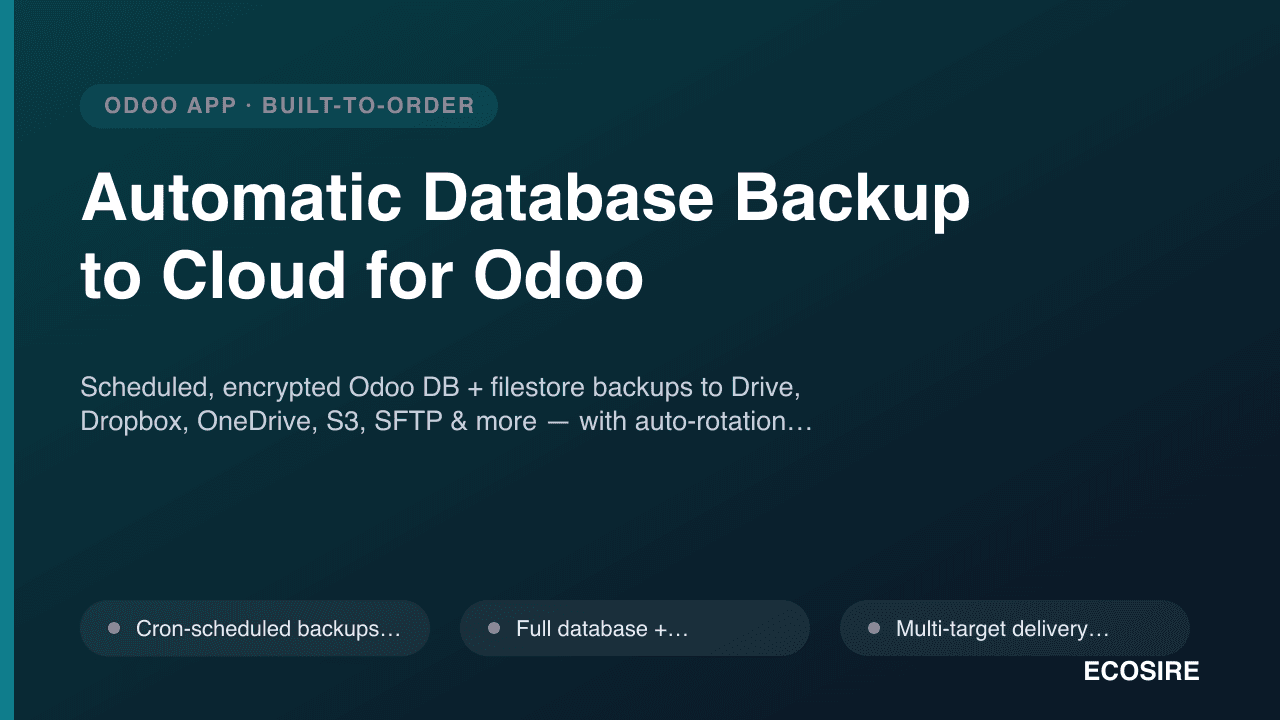 Automatic Database Backup to Cloud for Odoo