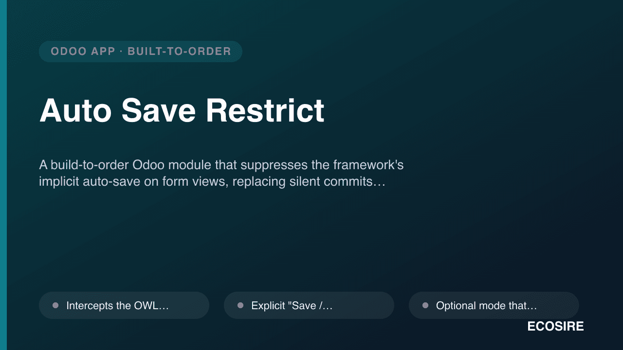 Auto Save Restrict