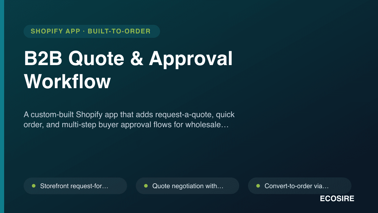 B2B Quote & Approval Workflow