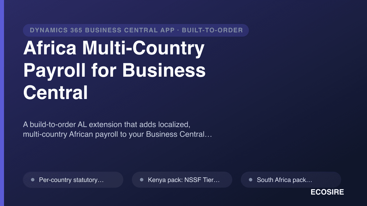 Africa Multi-Country Payroll for Business Central
