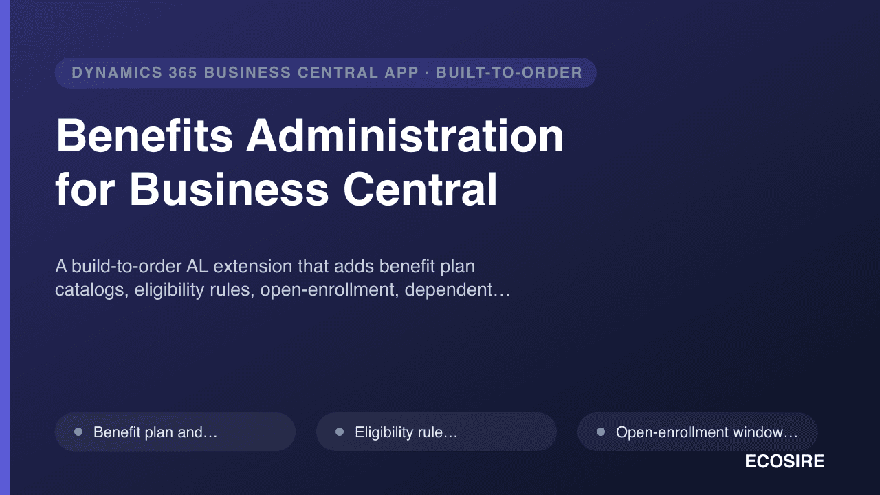 Benefits Administration for Business Central