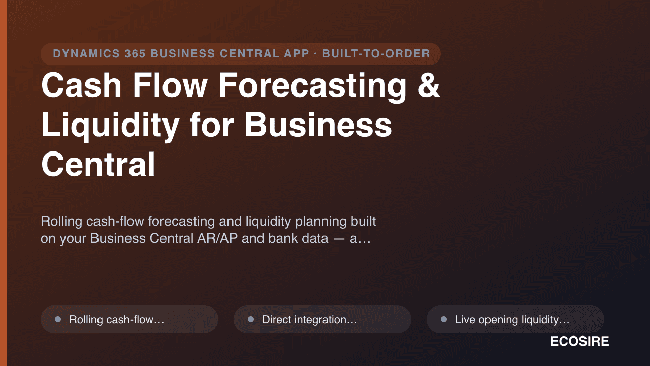 Cash Flow Forecasting & Liquidity for Business Central