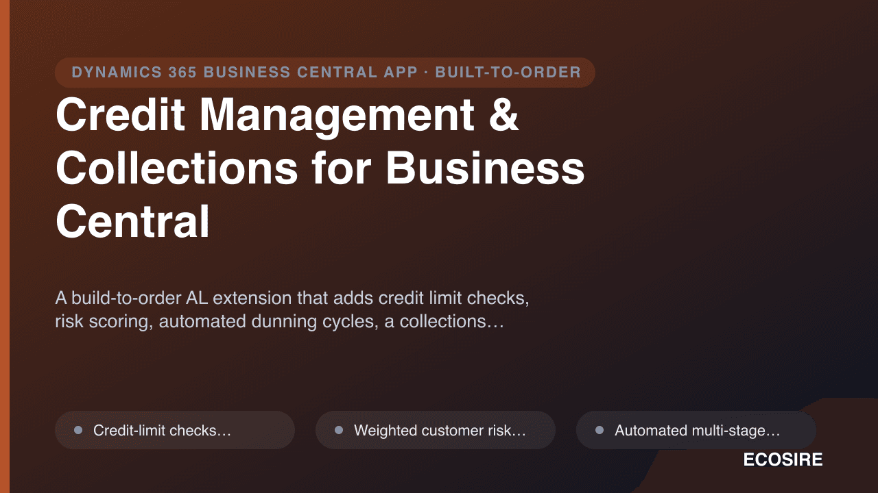 Credit Management & Collections for Business Central