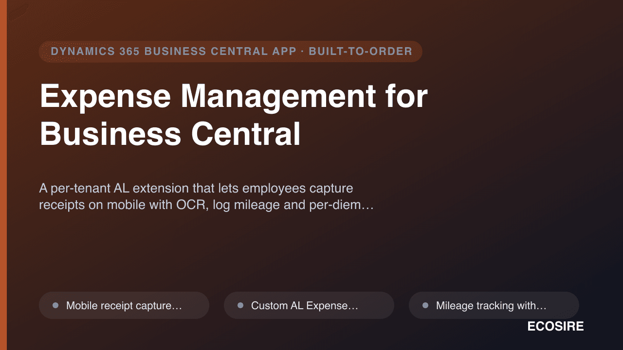 Expense Management for Business Central