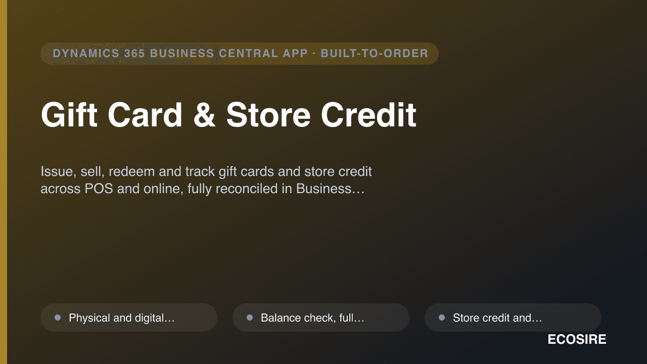 Gift Card & Store Credit