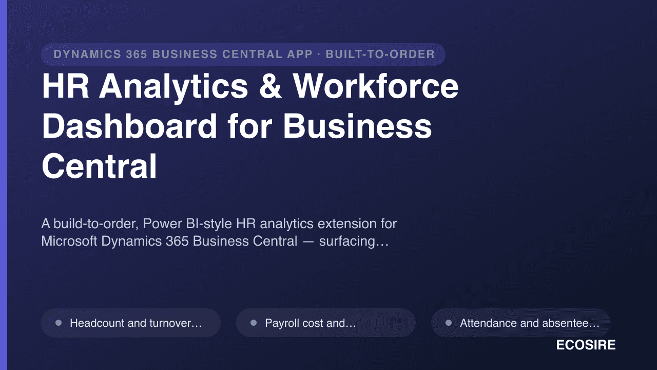 HR Analytics & Workforce Dashboard for Business Central