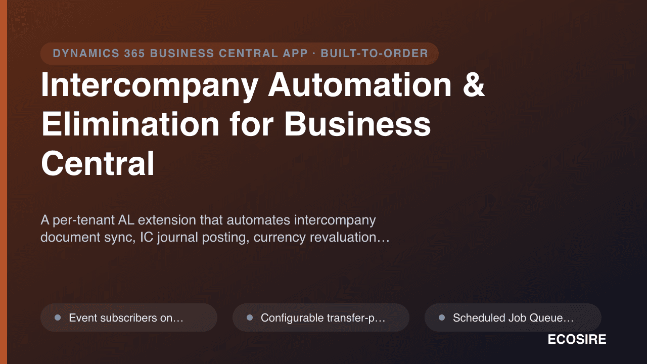 Intercompany Automation & Elimination for Business Central