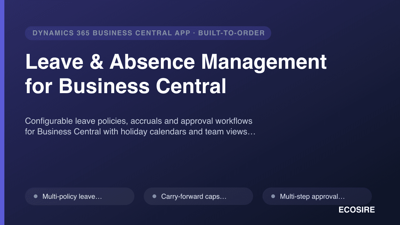 Leave & Absence Management for Business Central