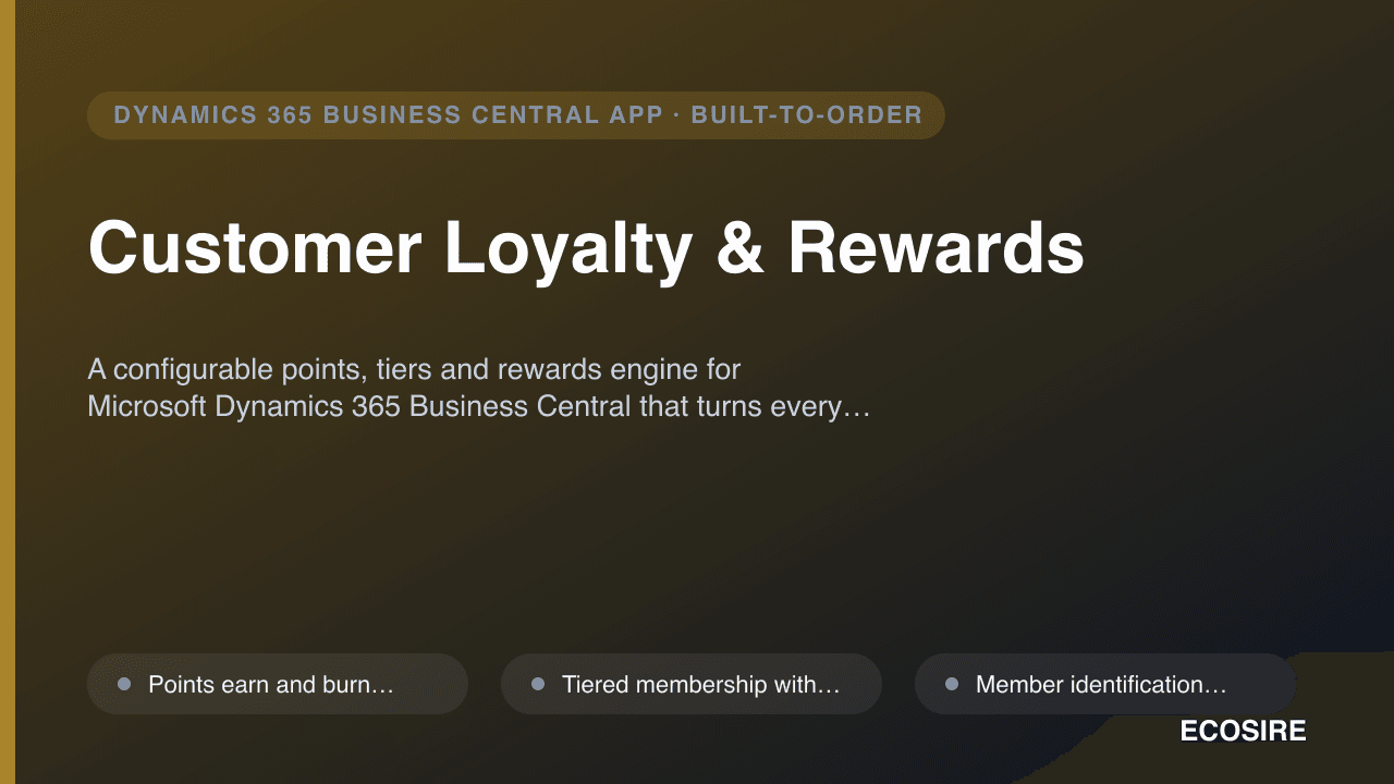 Customer Loyalty & Rewards
