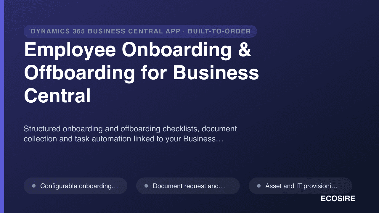 Employee Onboarding & Offboarding for Business Central