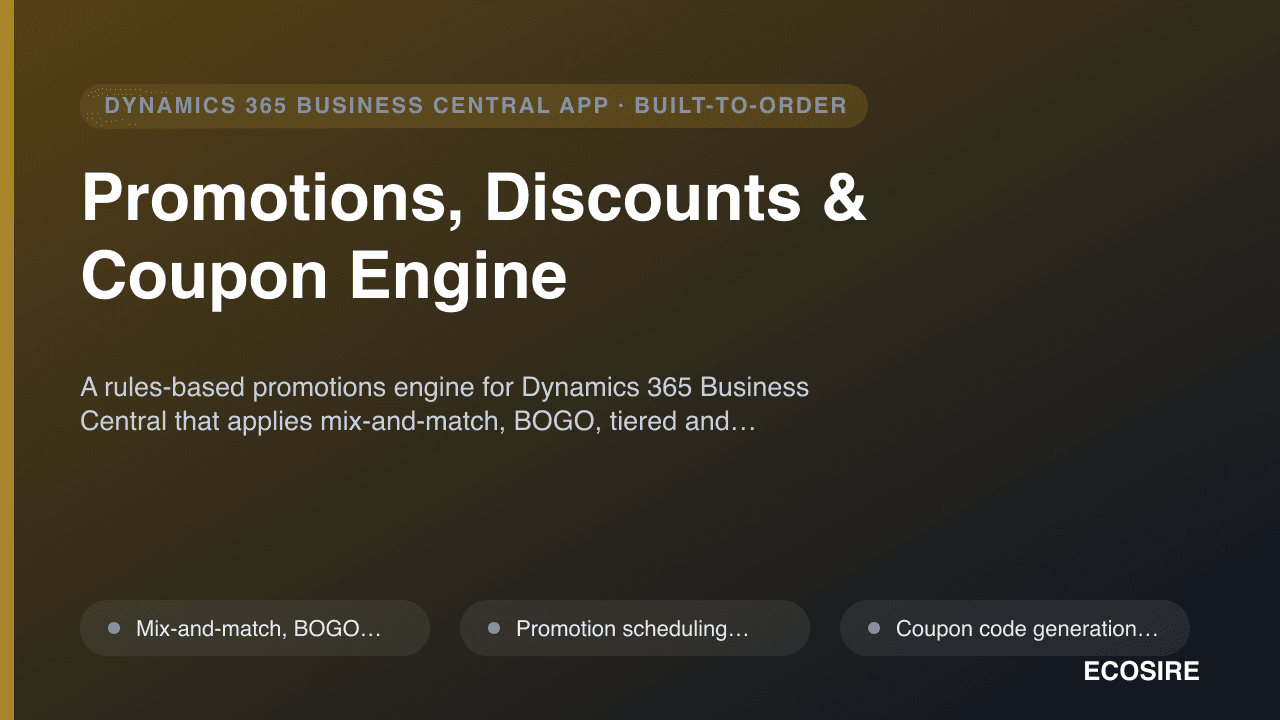 Promotions, Discounts & Coupon Engine