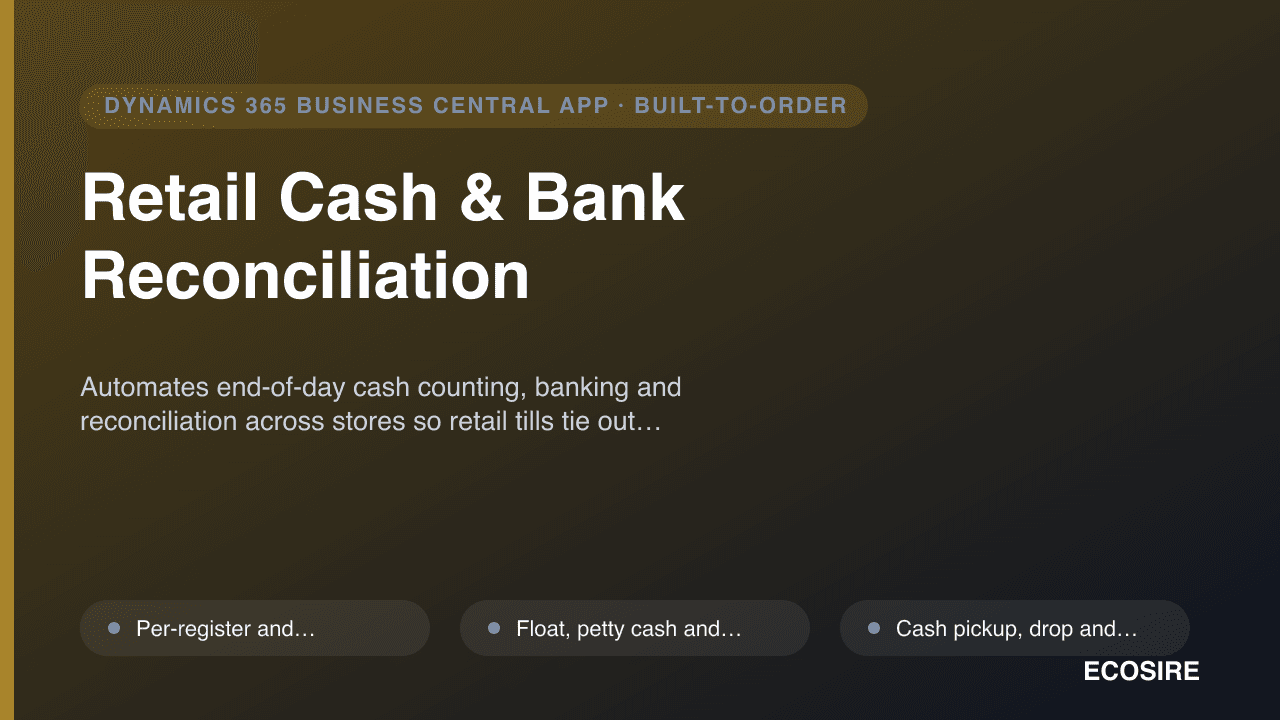 Retail Cash & Bank Reconciliation