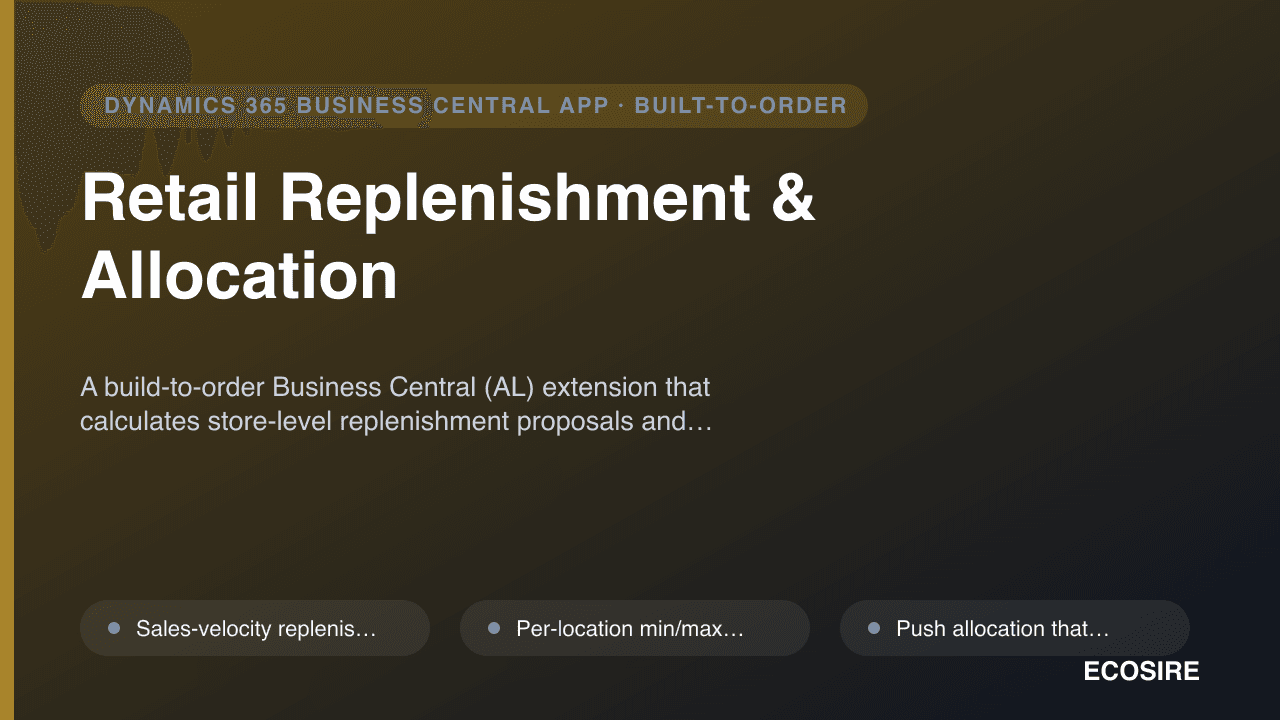 Retail Replenishment & Allocation