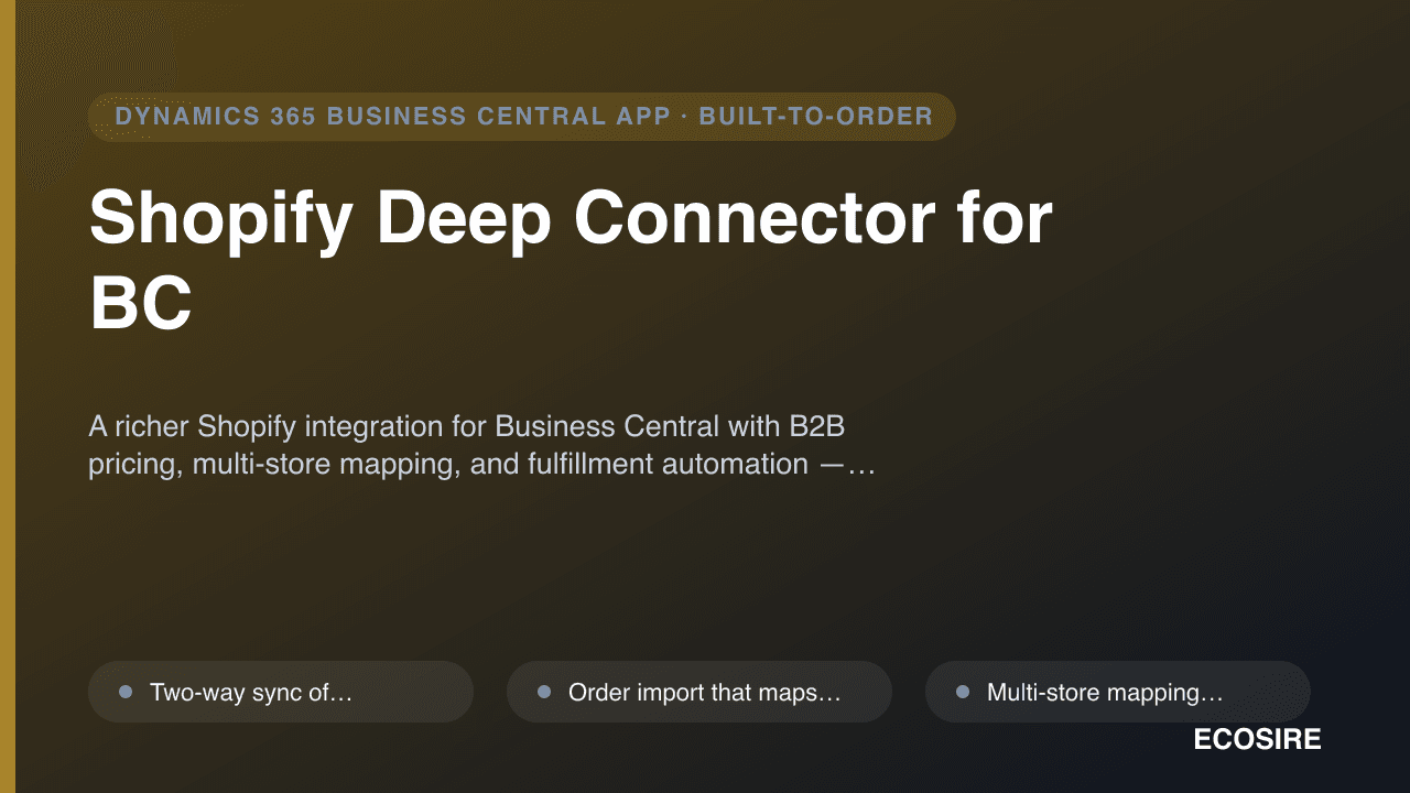 Shopify Deep Connector for BC