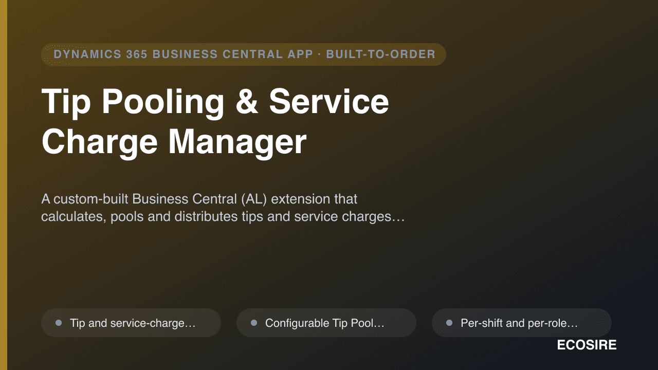 Tip Pooling & Service Charge Manager