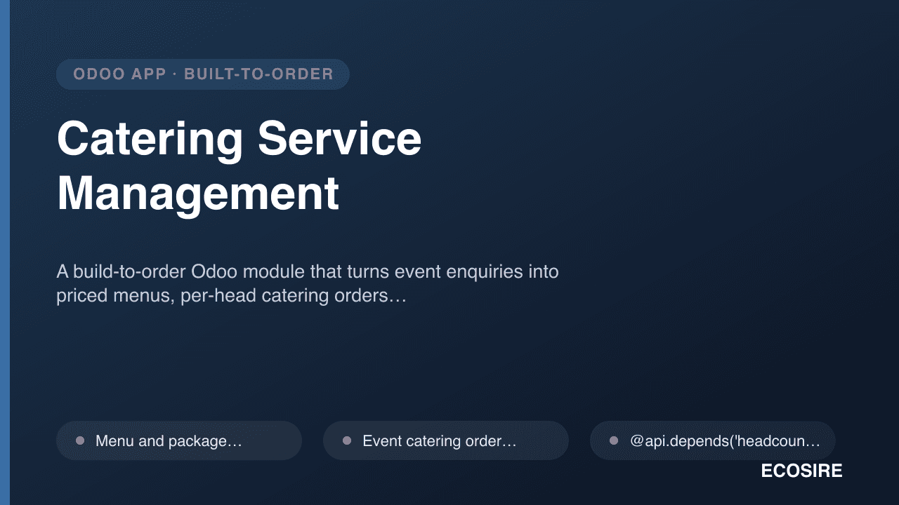 Catering Service Management