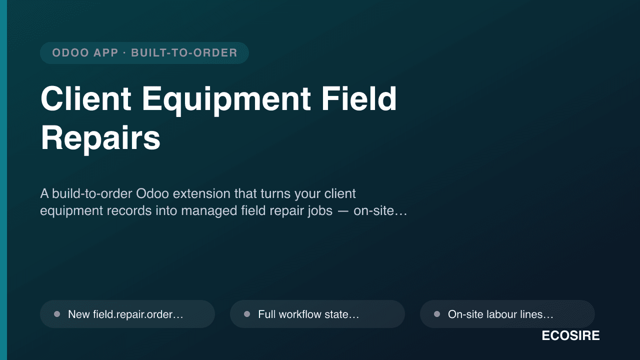 Client Equipment Field Repairs