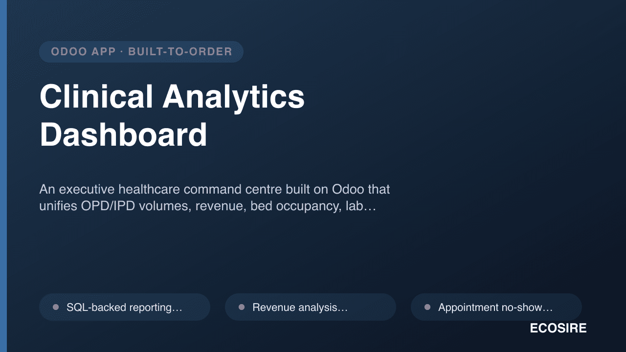 Clinical Analytics Dashboard