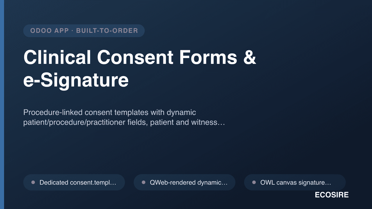 Clinical Consent Forms & e-Signature