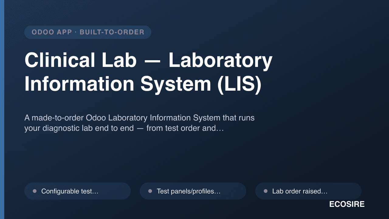 Clinical Lab — Laboratory Information System (LIS)