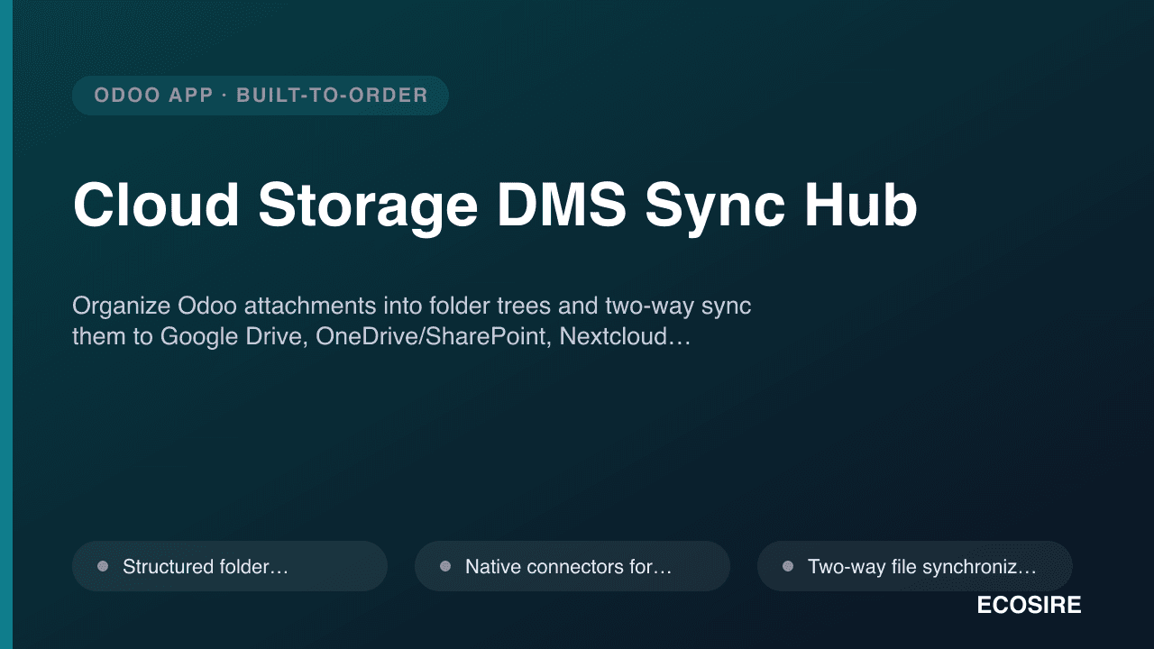 Cloud Storage DMS Sync Hub